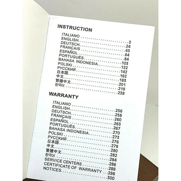 Emporio Armani Watch Instruction Booklet Manual - Picture 3 of 7